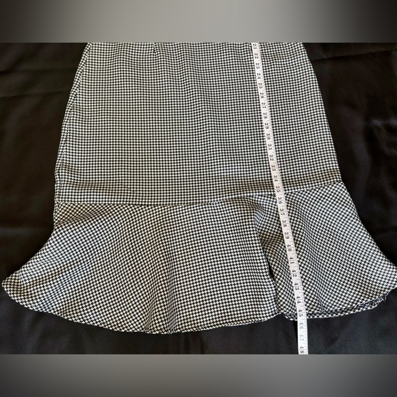 SHEIN Daisy Mermaid Dress Size Large Black & Silver Pattern Zipper Polyester - Picture 7 of 8